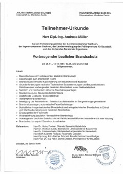 Planungsbro-Architekturbro-Bauplanungsbro-Ingenieurbro|Architekten-und-Ingenieurleistungen-aus-Chemnitz-Sachsen/Bild:Qualifizierung-zum-Brandschutzplaner-Ingenieurkammer-und-Architektenkammer-Sachsen/Fotograf:Dipl.-Ing.-Andreas-Mller